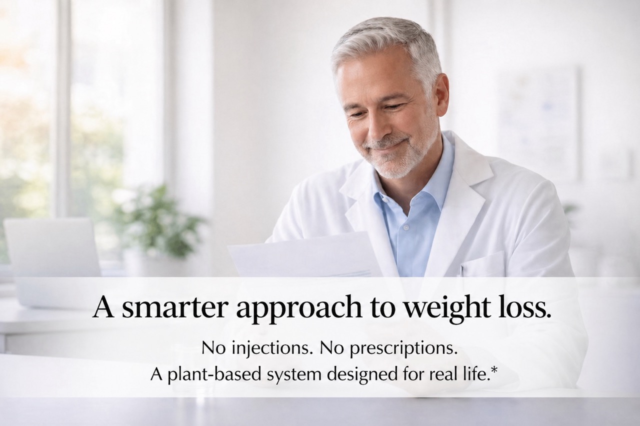 Doctor reviewing Trimsulin comparative study results